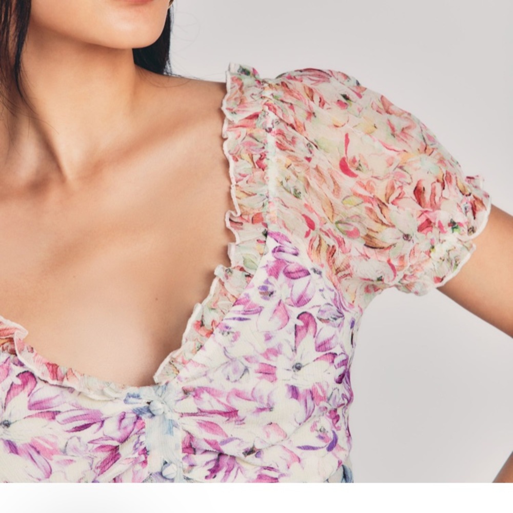 Love Shack Fancy Silk Bryant Top size 2 NWT retails for $295 gorgeous!